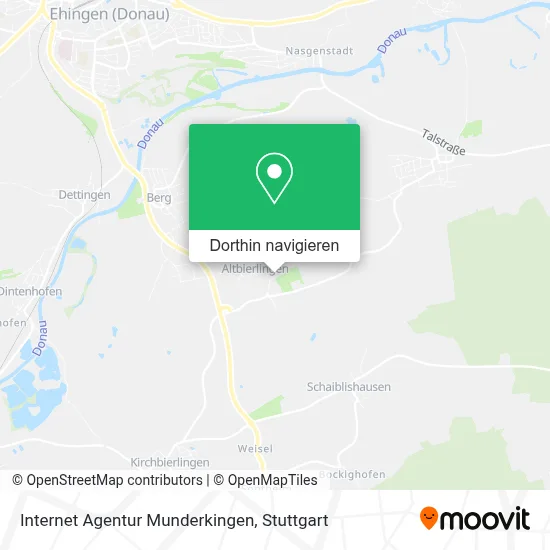 Internet Agentur Munderkingen Karte