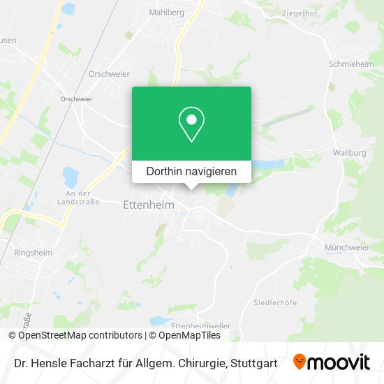 Dr. Hensle Facharzt für Allgem. Chirurgie Karte