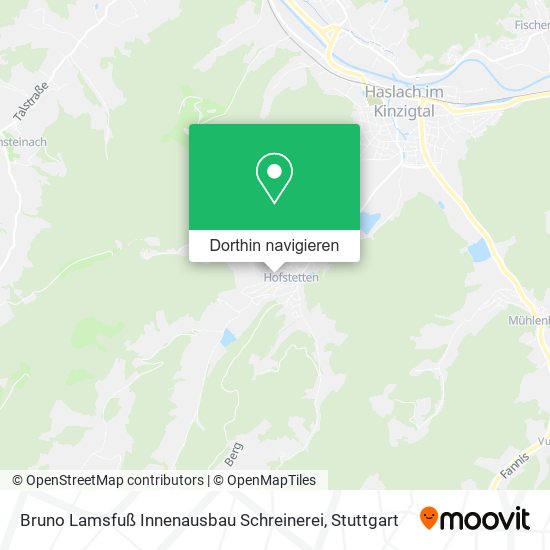Bruno Lamsfuß Innenausbau Schreinerei Karte