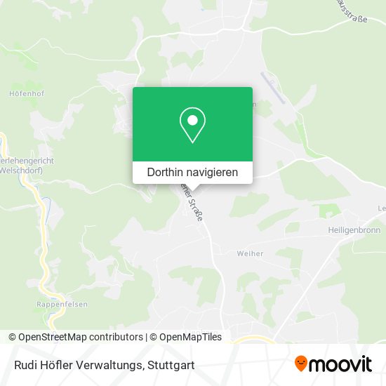 Rudi Höfler Verwaltungs Karte
