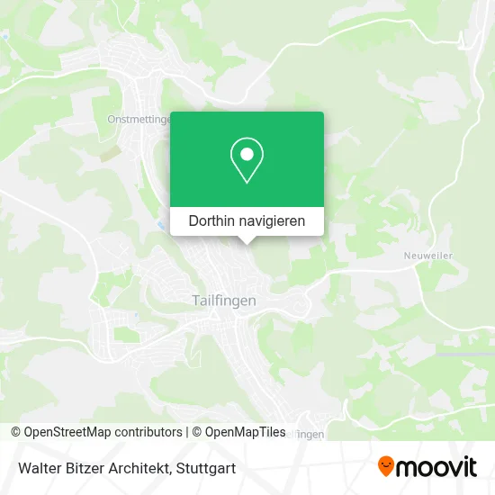 Walter Bitzer Architekt Karte