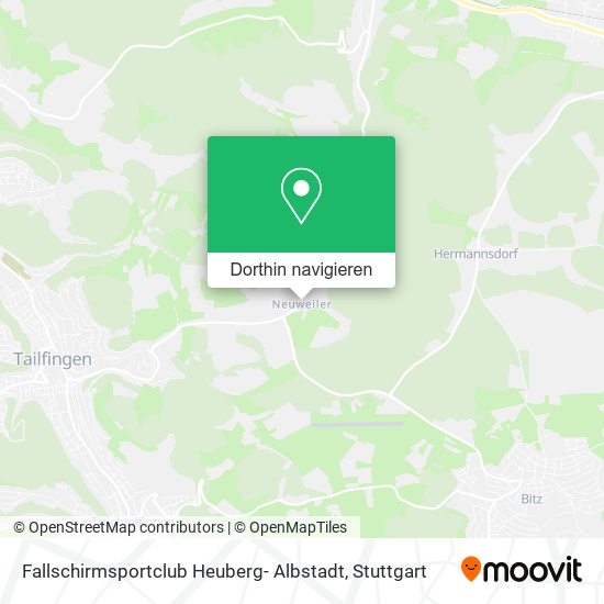 Fallschirmsportclub Heuberg- Albstadt Karte