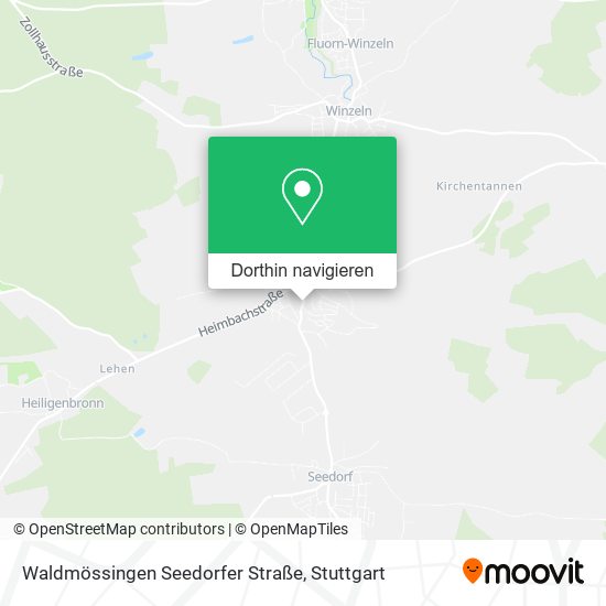 Waldmössingen Seedorfer Straße Karte