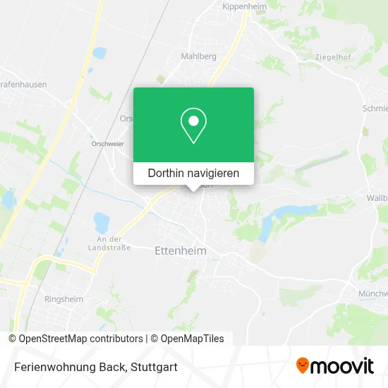 Ferienwohnung Back Karte
