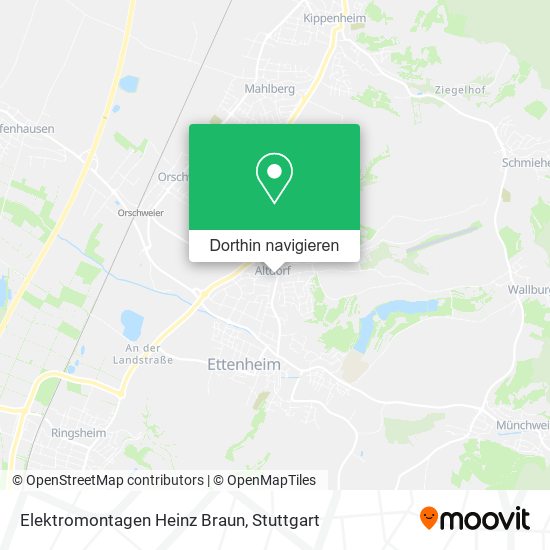 Elektromontagen Heinz Braun Karte