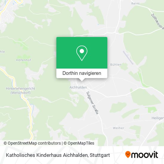 Katholisches Kinderhaus Aichhalden Karte