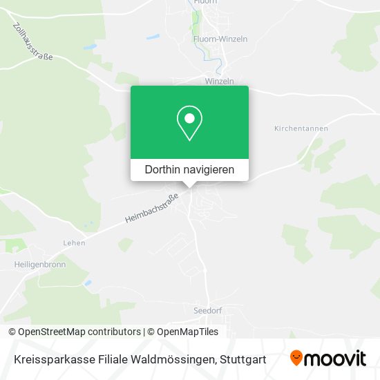 Kreissparkasse Filiale Waldmössingen Karte