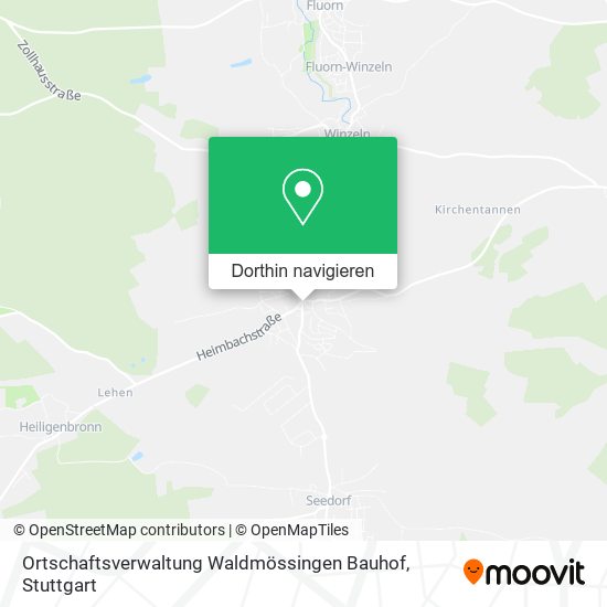 Ortschaftsverwaltung Waldmössingen Bauhof Karte