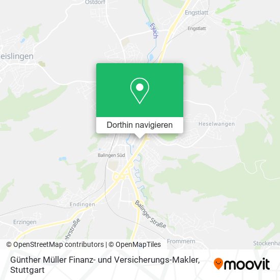 Günther Müller Finanz- und Versicherungs-Makler Karte