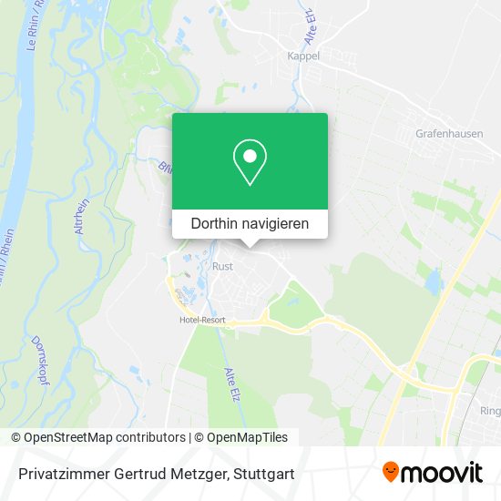 Privatzimmer Gertrud Metzger Karte