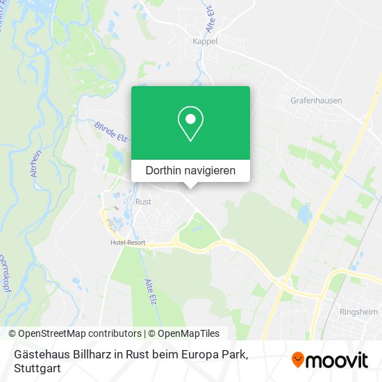 Gästehaus Billharz in Rust beim Europa Park Karte