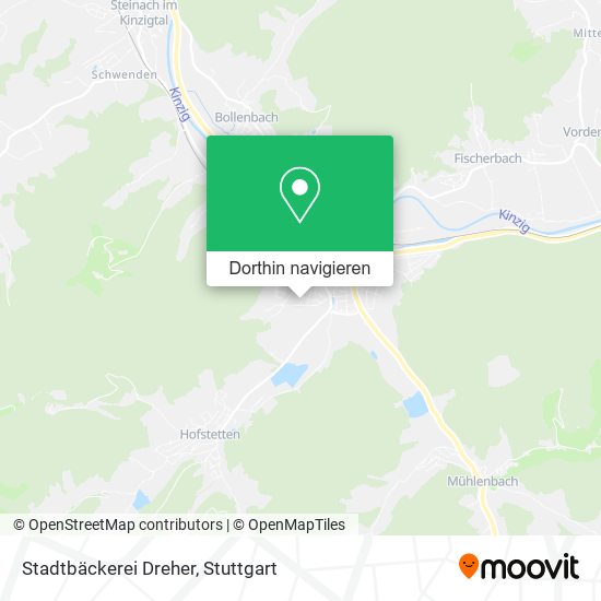Stadtbäckerei Dreher Karte