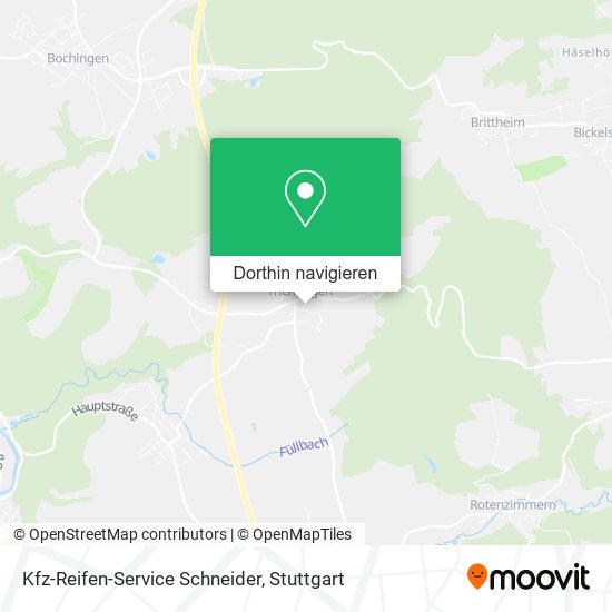 Kfz-Reifen-Service Schneider Karte