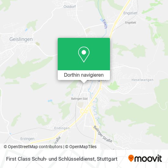 First Class Schuh- und Schlüsseldienst Karte