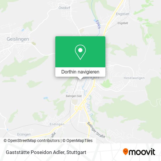 Gaststätte Poseidon Adler Karte