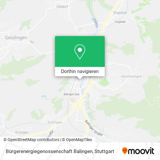 Bürgerenergiegenossenschaft Balingen Karte