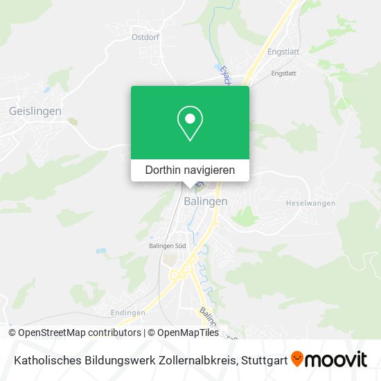 Katholisches Bildungswerk Zollernalbkreis Karte