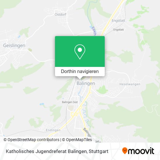 Katholisches Jugendreferat Balingen Karte