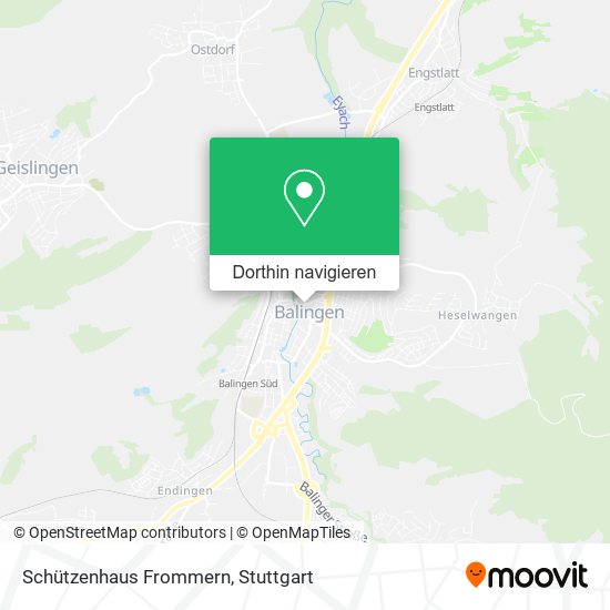 Schützenhaus Frommern Karte