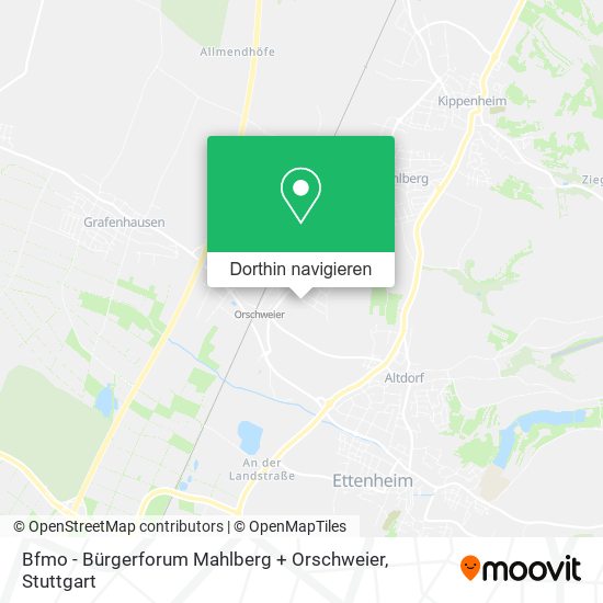 Bfmo - Bürgerforum Mahlberg + Orschweier Karte