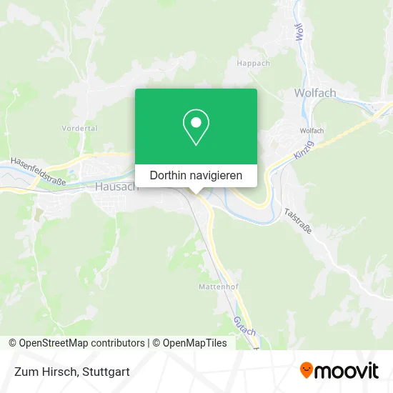 Zum Hirsch Karte