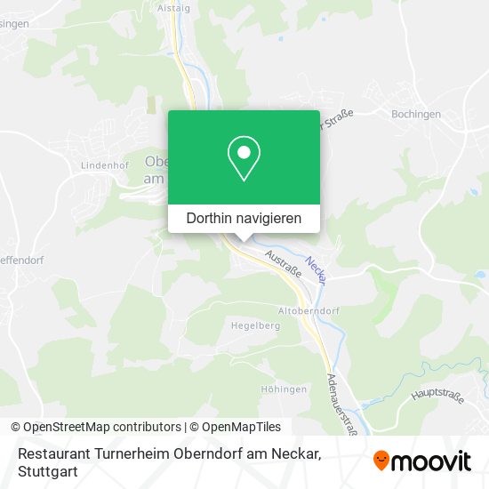 Restaurant Turnerheim Oberndorf am Neckar Karte
