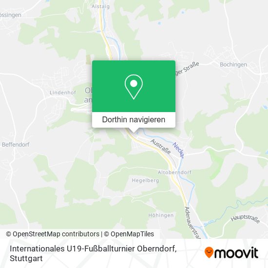 Internationales U19-Fußballturnier Oberndorf Karte