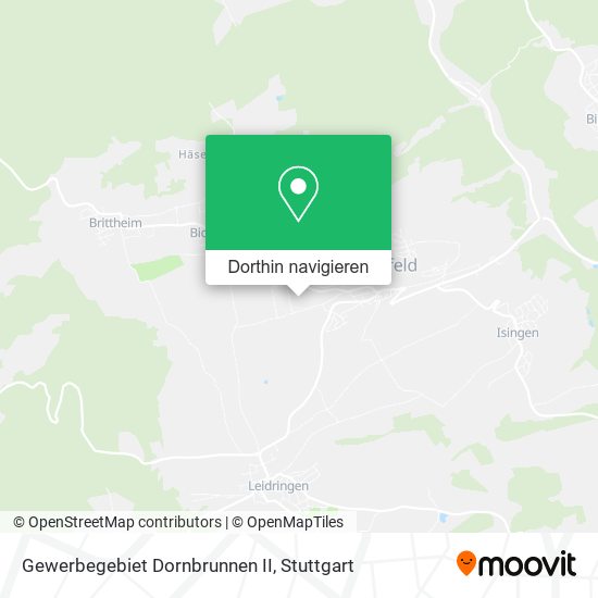 Gewerbegebiet Dornbrunnen II Karte