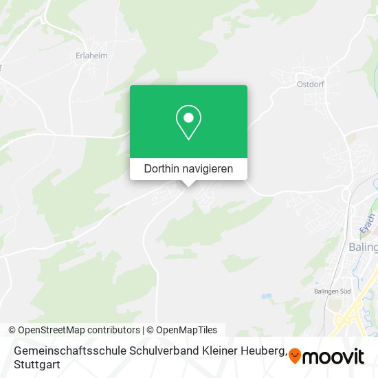 Gemeinschaftsschule Schulverband Kleiner Heuberg Karte