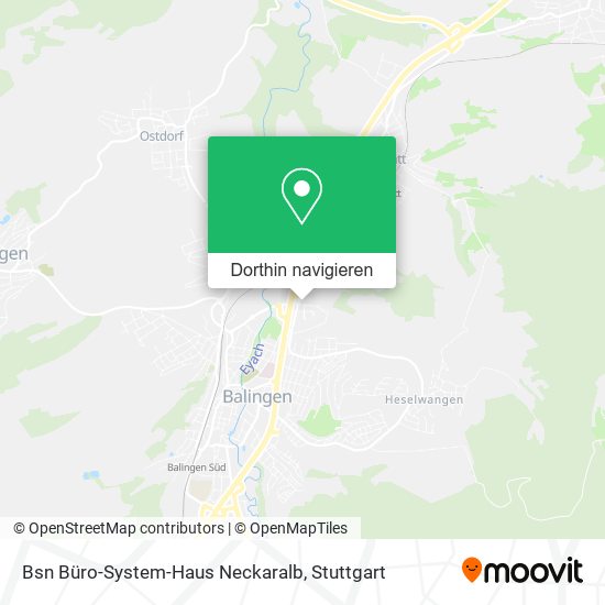 Bsn Büro-System-Haus Neckaralb Karte