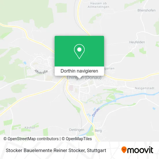 Stocker Bauelemente Reiner Stocker Karte