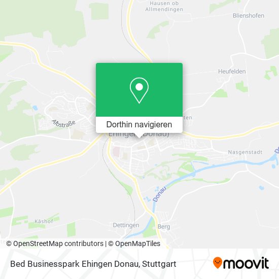 Bed Businesspark Ehingen Donau Karte