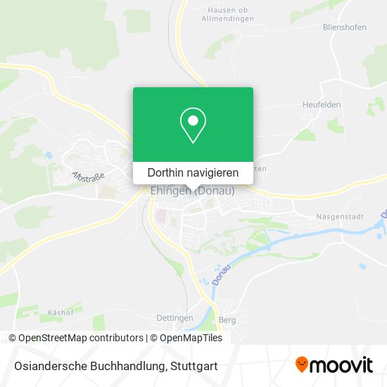 Osiandersche Buchhandlung Karte