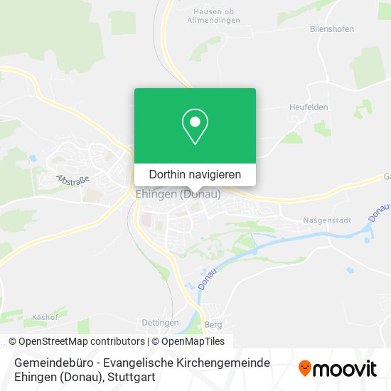 Gemeindebüro - Evangelische Kirchengemeinde Ehingen (Donau) Karte
