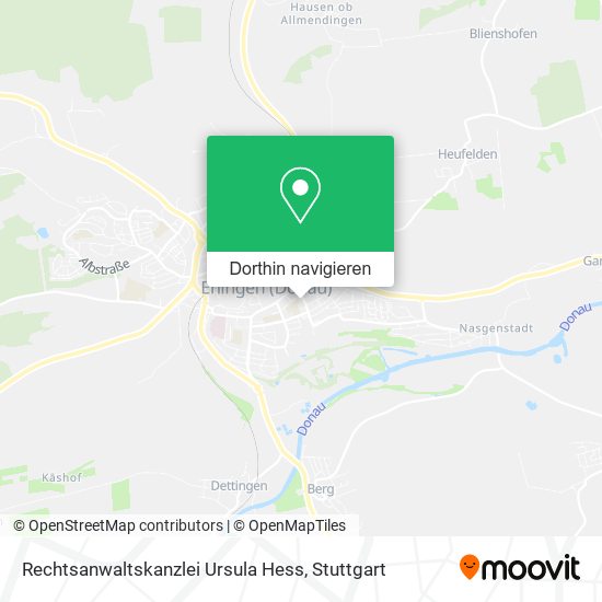 Rechtsanwaltskanzlei Ursula Hess Karte