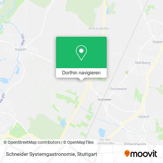 Schneider Systemgastronomie Karte