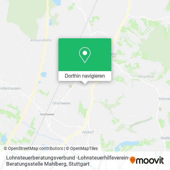 Lohnsteuerberatungsverbund -Lohnsteuerhilfeverein- Beratungsstelle Mahlberg Karte