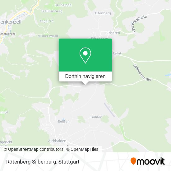 Rötenberg Silberburg Karte