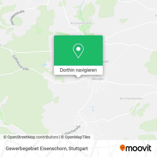 Gewerbegebiet Eisenschorn Karte