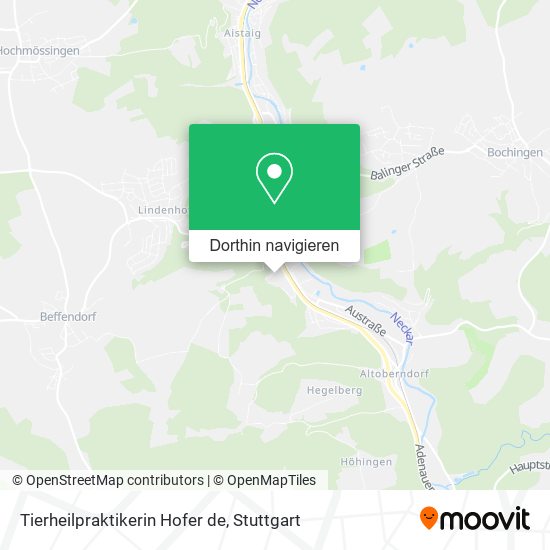 Tierheilpraktikerin Hofer de Karte