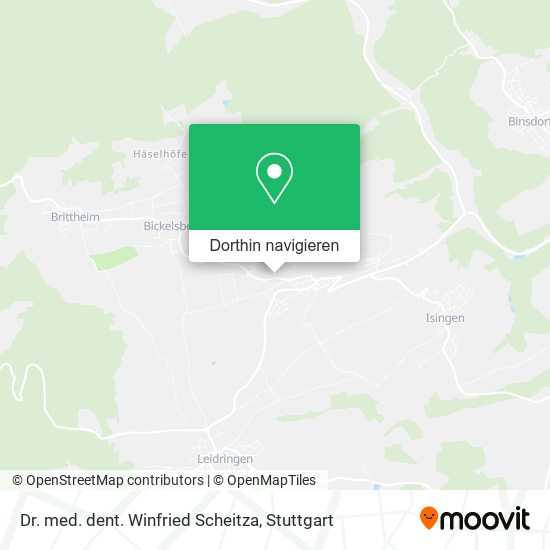 Dr. med. dent. Winfried Scheitza Karte