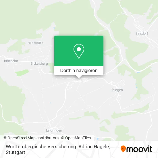 Württembergische Versicherung: Adrian Hägele Karte