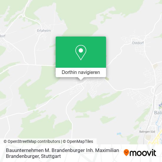 Bauunternehmen M. Brandenburger Inh. Maximilian Brandenburger Karte