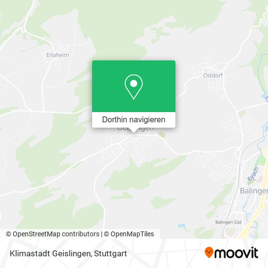 Klimastadt Geislingen Karte