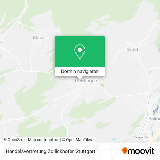 Handelsvertretung Zollickhofer Karte