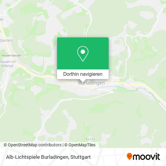 Alb-Lichtspiele Burladingen Karte