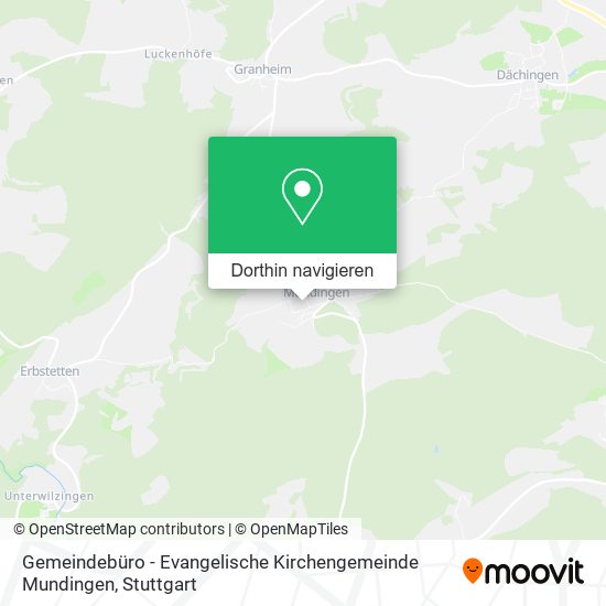 Gemeindebüro - Evangelische Kirchengemeinde Mundingen Karte
