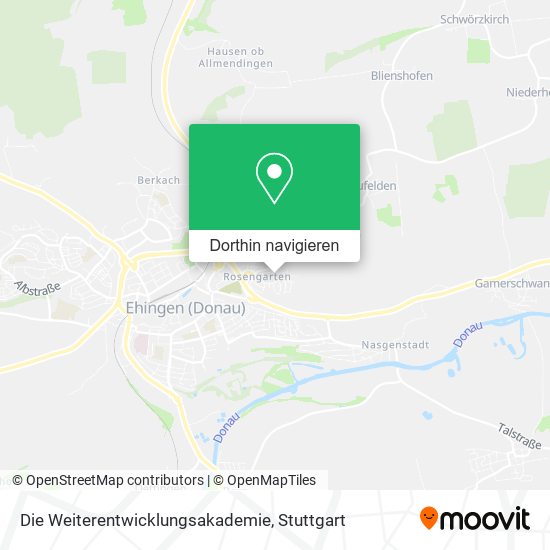 Die Weiterentwicklungsakademie Karte