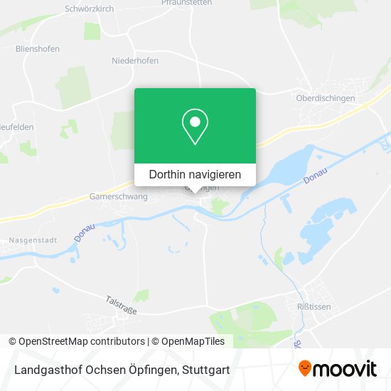 Landgasthof Ochsen Öpfingen Karte
