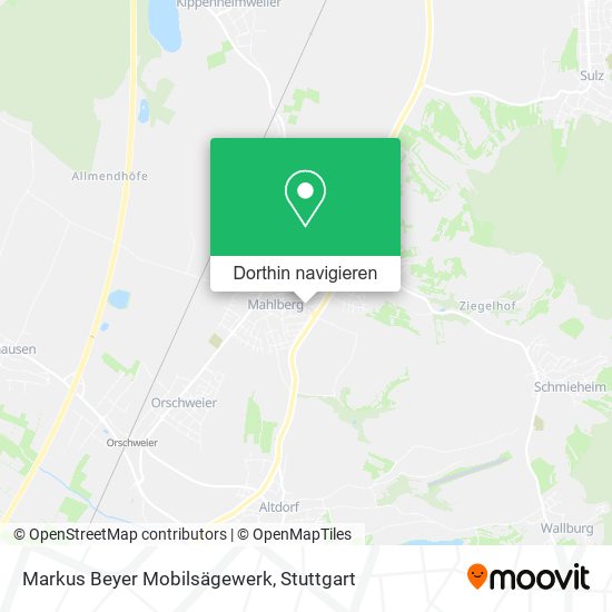 Markus Beyer Mobilsägewerk Karte